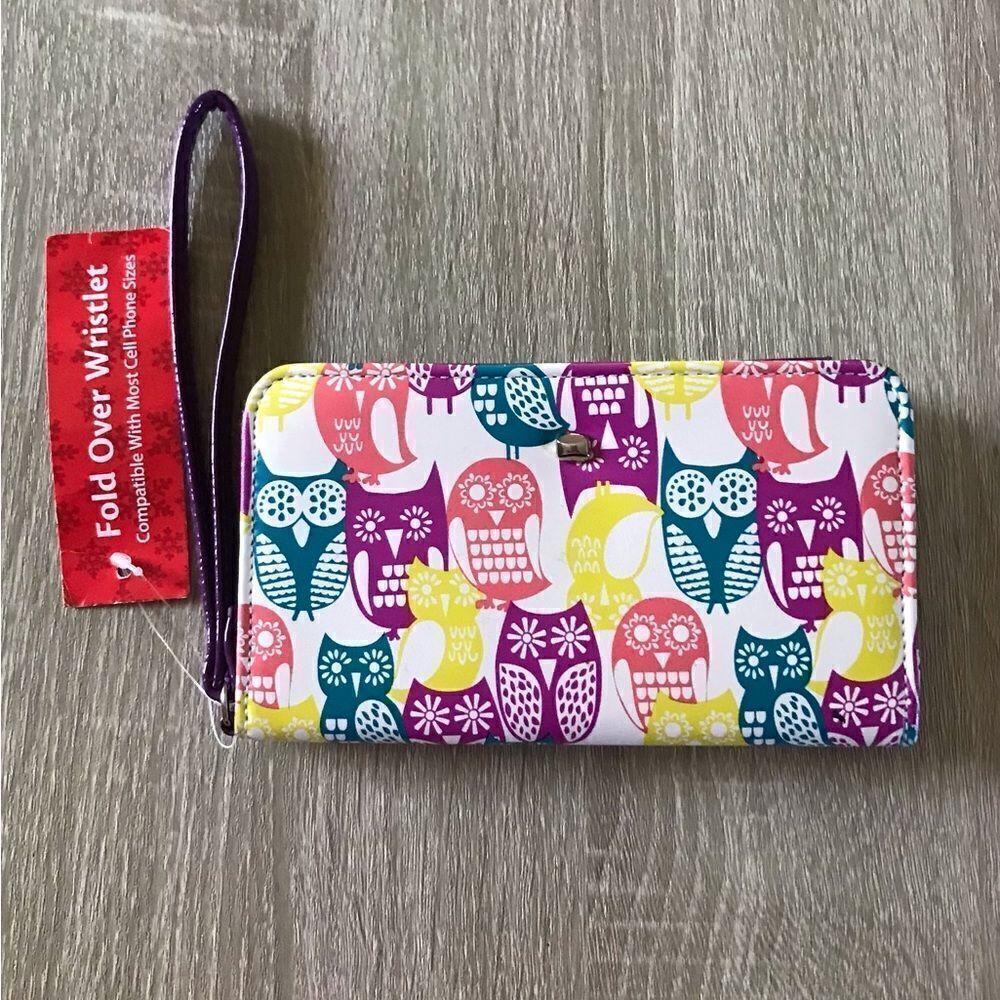NWT … OWL “Fold Over” Wristlet / Wallet